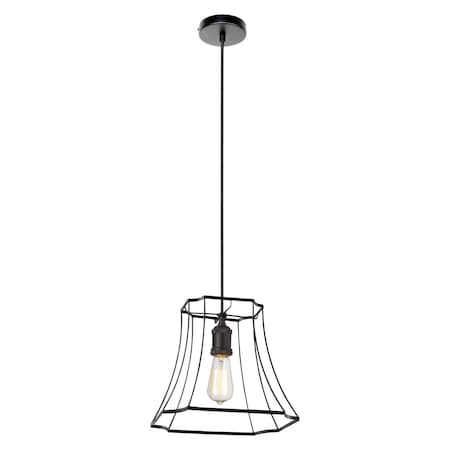 Dainolite Belenko 1-Light Standard Pendants BKO-1S-BK